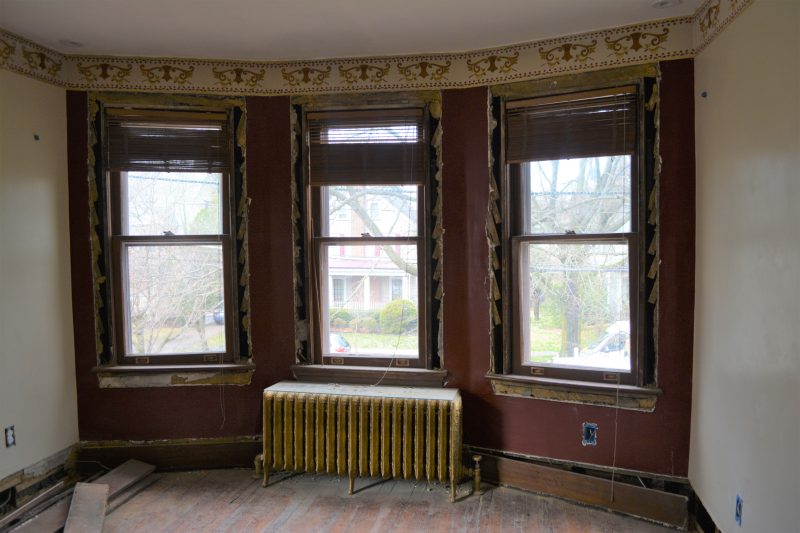 Haddonfield NJ historic home remodel windows remove molding by R. Craig Lord Construction