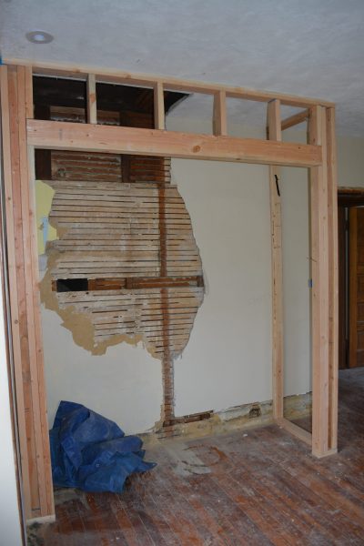 Haddonfield NJ historic home remodel closet framing by R. Craig Lord Construction